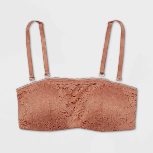 Women's Auden Lace Bandeau bra, Cosmic Rust, Medium, EUC, 1020 - Picture 1 of 5